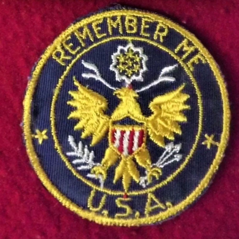 Vintage WWII Army Sweetheart Remember Me Patch